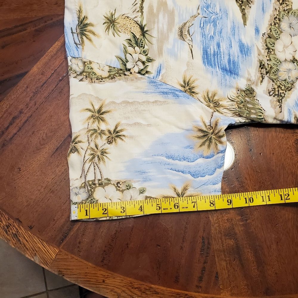 Tommy Hilfiger Men's Hawaiian Island Palm Tree Vacation Shirt in Size L - Picture 8 of 14
